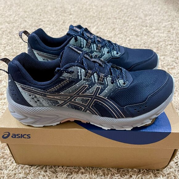 ASICS Women’s Gel-Venture 9 Trail Running Shoes Navy, Size 10 (New) - Picture 1 of 16